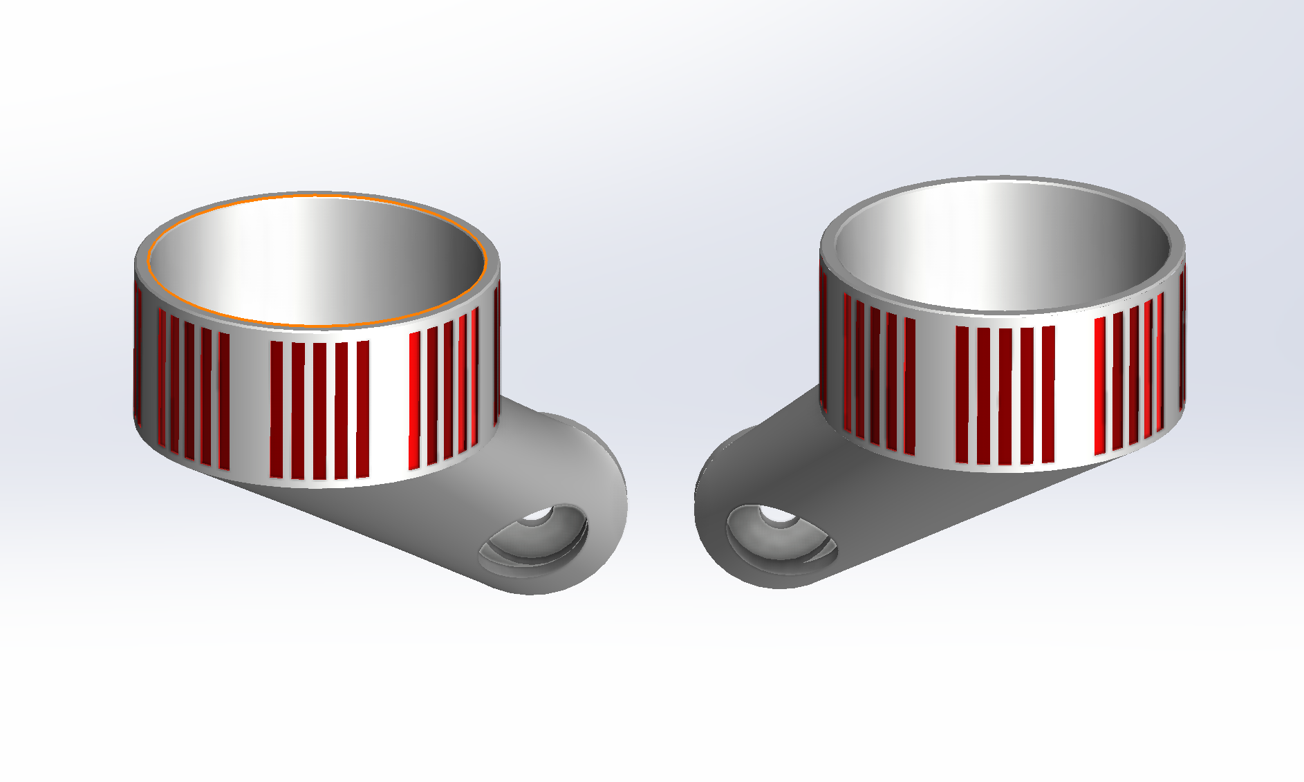 Tealight holder left right wall mount V1.5