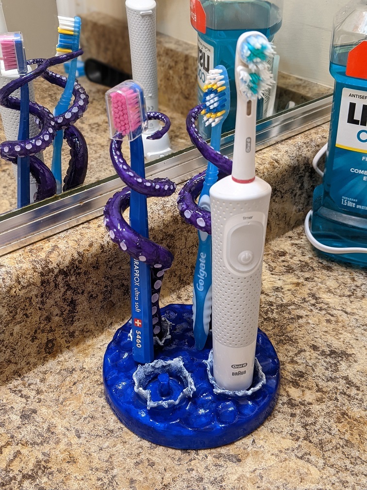 Tentacles Toothbrush Holder (Electric and Regular)