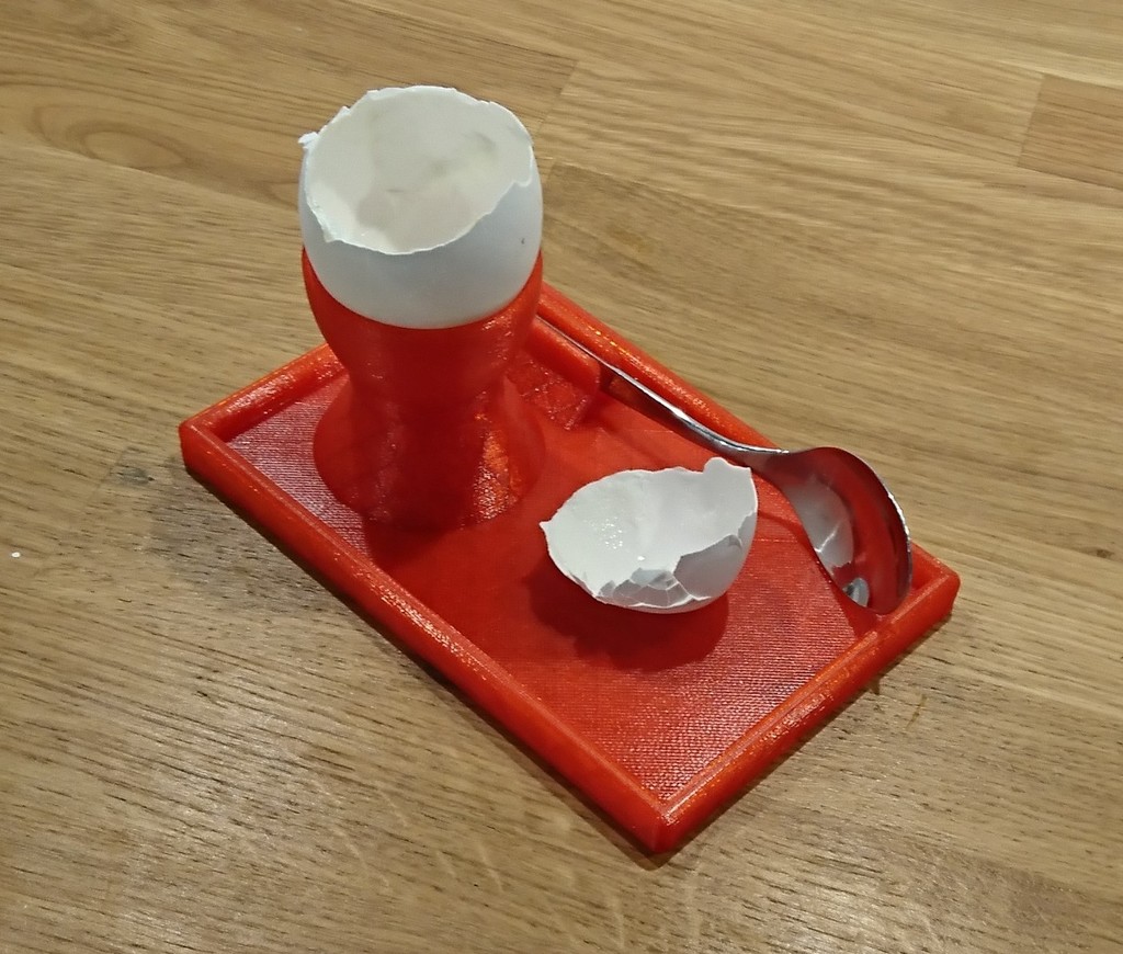 Egg cup with spoon holder v3