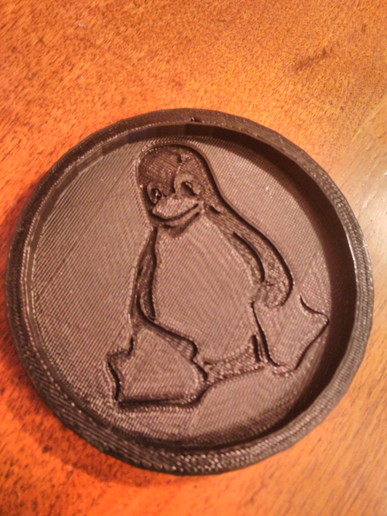 Linux Tux Round Coaster