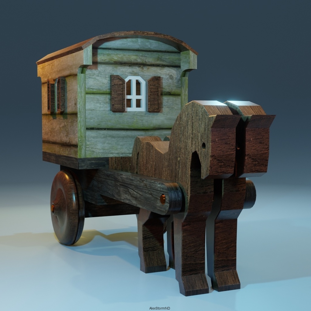 Casket Horse and Carriage