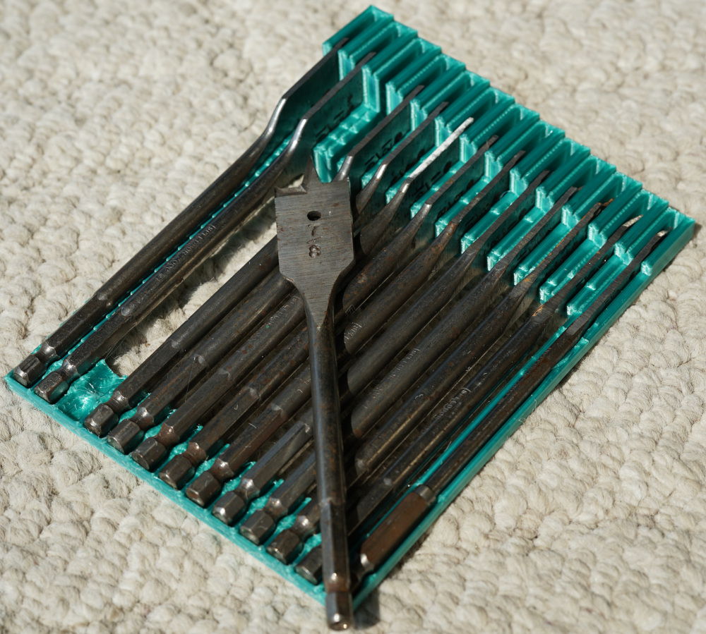 Spade Bit Rack