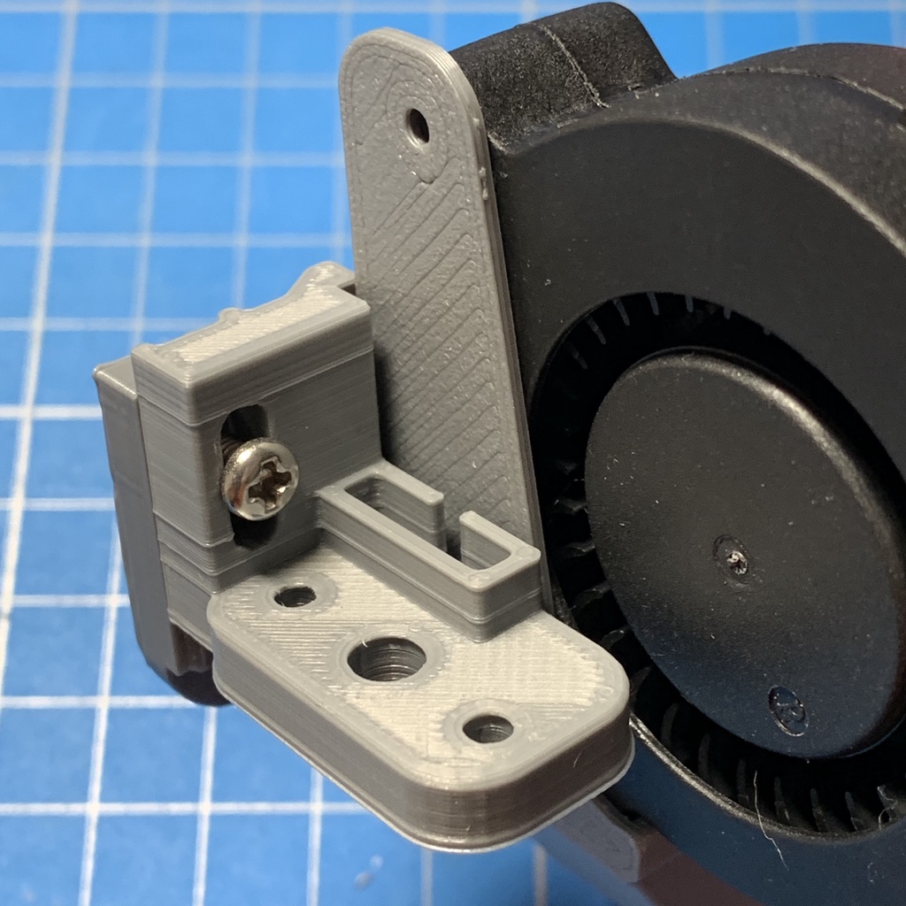 BL Touch mount remix for Hero Me Ender 5 Dual 5015 lightweight fan duct