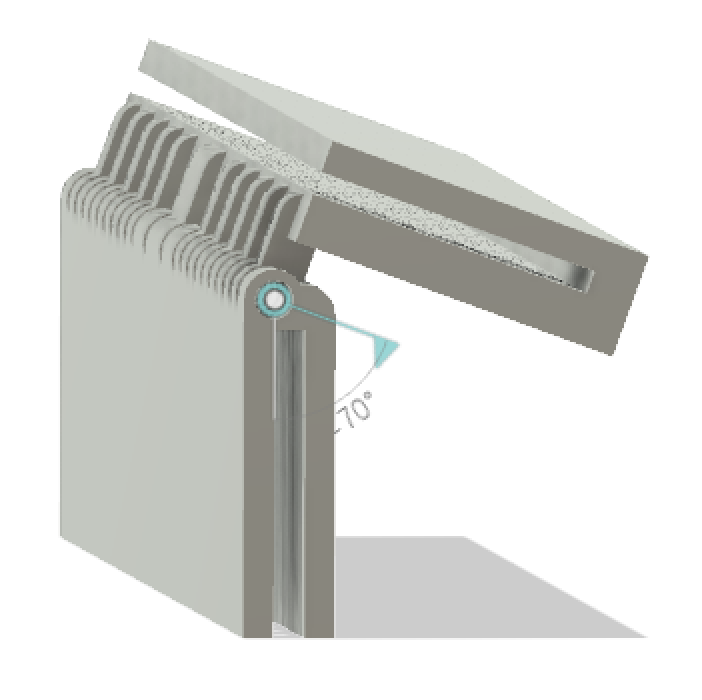 Hinge for IKEA Variera waste sorting bin lid