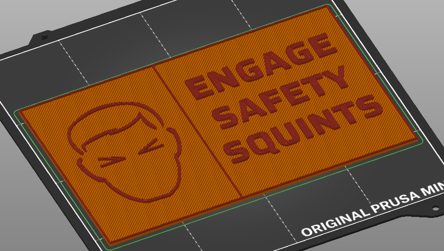 Engage Safety Squints Sign