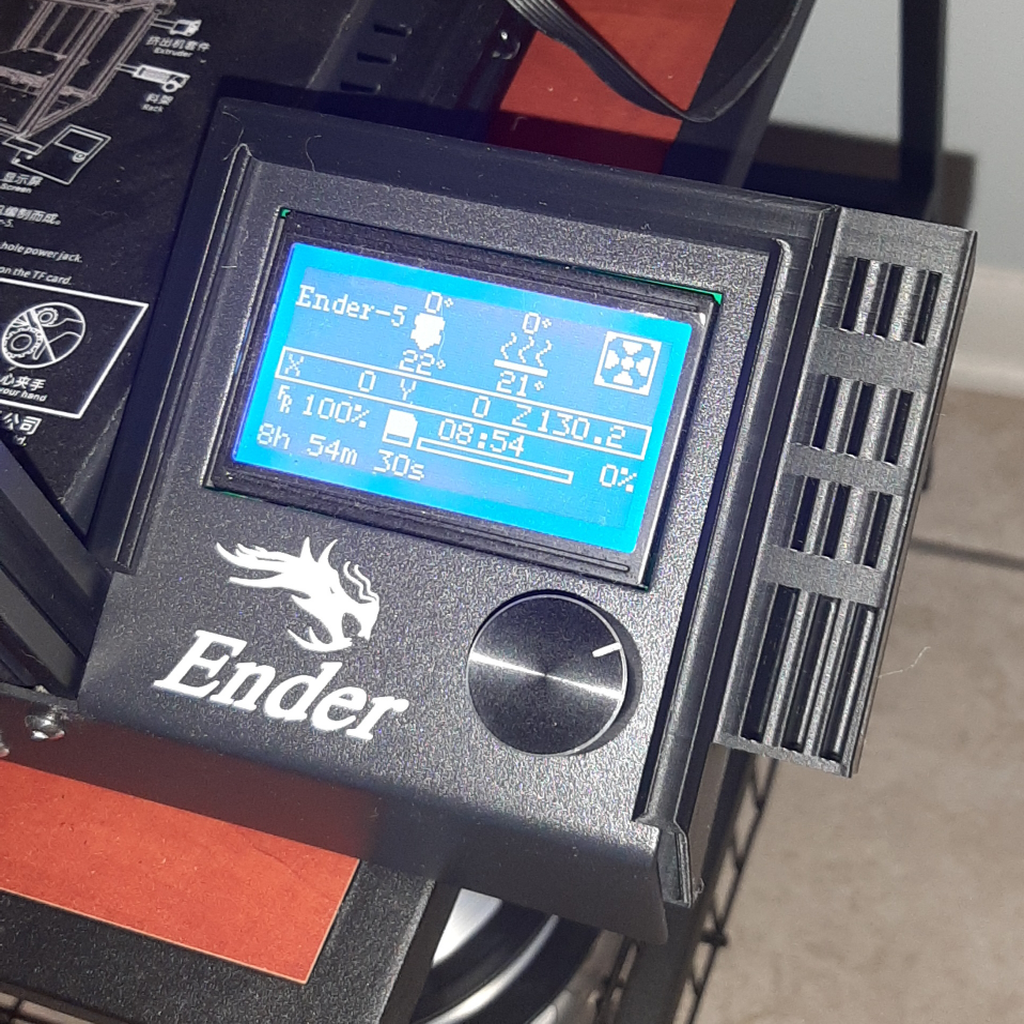 Ender 5 back cover with SD Storage
