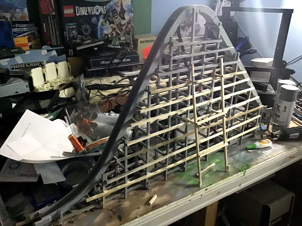 Mini Working PTC Roller Coaster Track Model