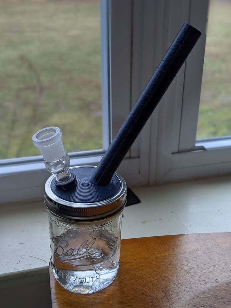 JarJarBongTop -- Water Pipe Mason Jar Top