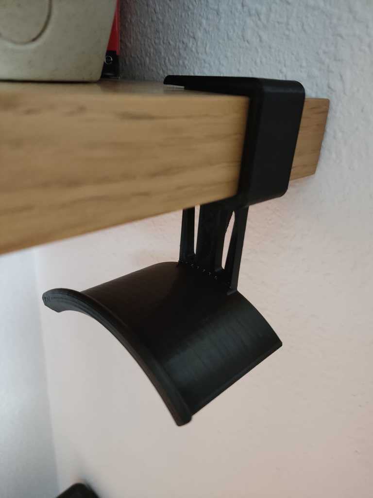 Headphone holder (shelf support)