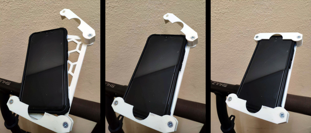 Phone mount for bicycle or scooter (PARAMETRIC)