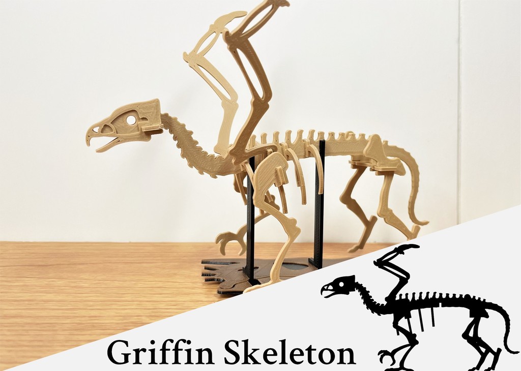 [Fantasy Puzzle] Griffin Skeleton