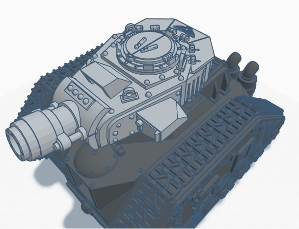 Lemon Rust Sci-Fi Tank Turret