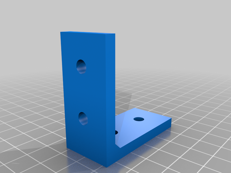 L Brackets with 4 Holes for T-Slot Aluminum Extrusions