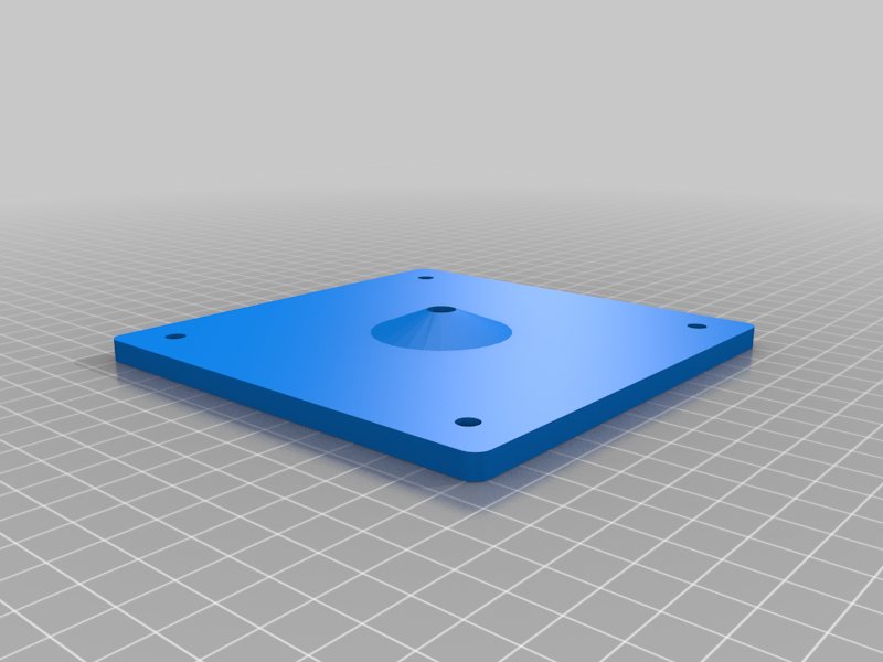 VESA Backplate 100x100 for 3D Printed Monitor Arm