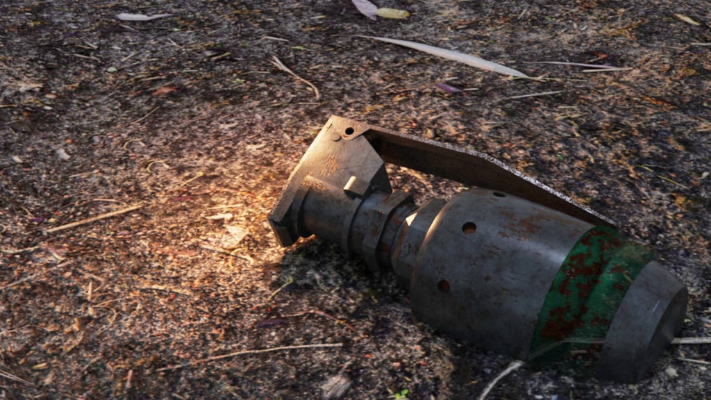 Gas Grenade prop [Mk.II Gas Us] Foxhole green ash