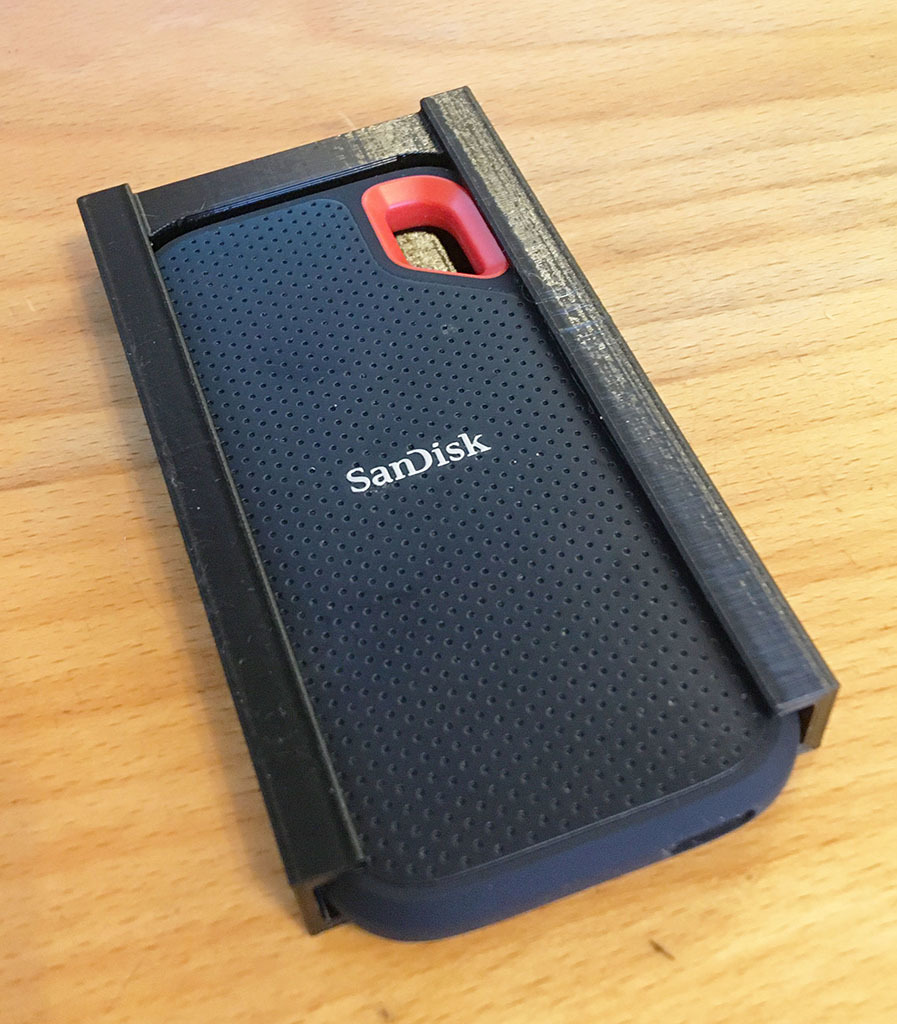 SanDisk Extreme Portable SSD desk mount / holster / bracket