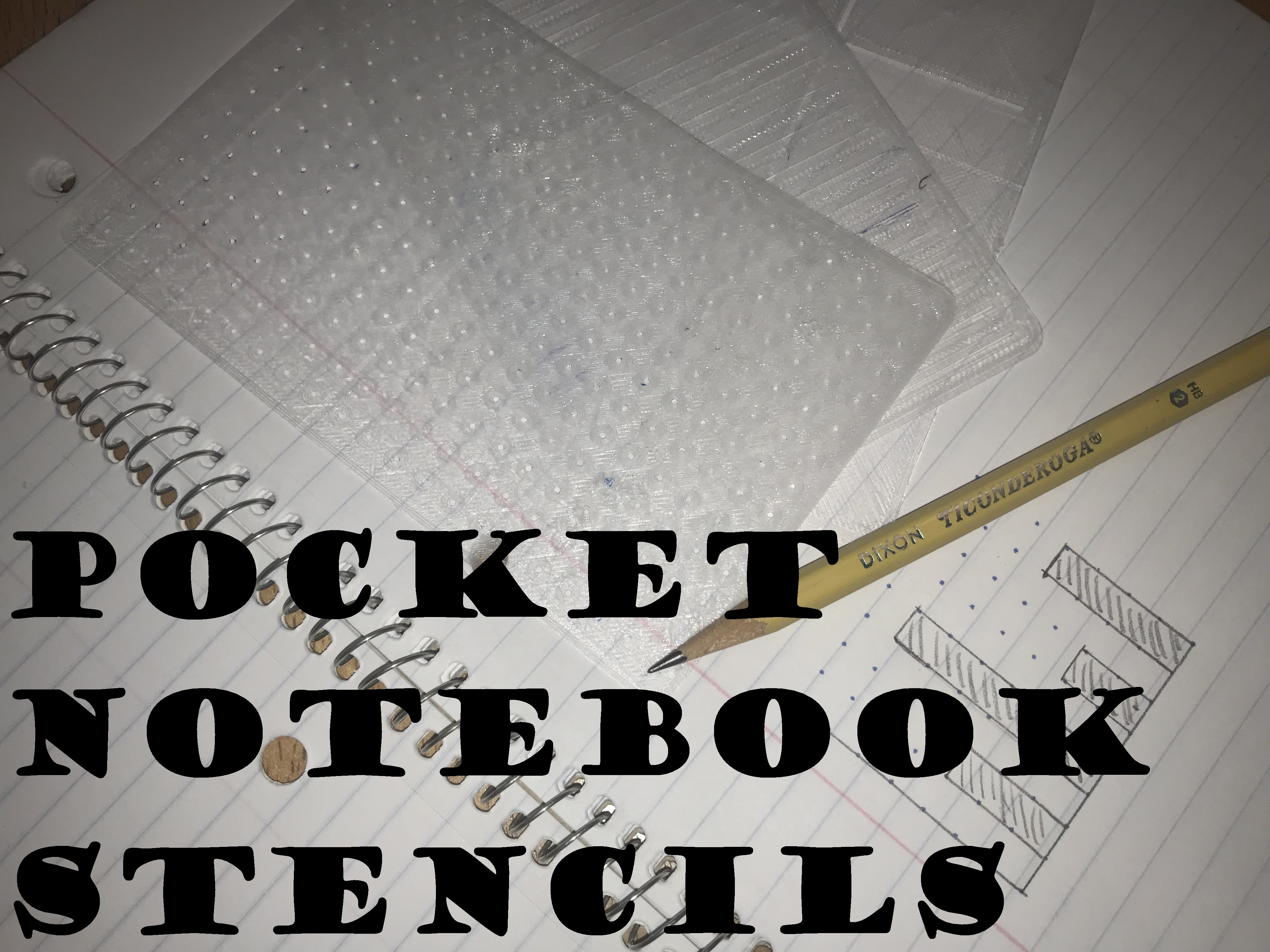 Pocket Notebook Stencils