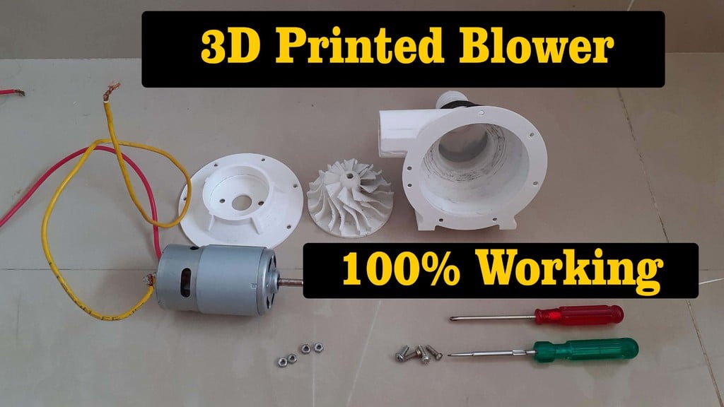 DIY 3D Printed Blower