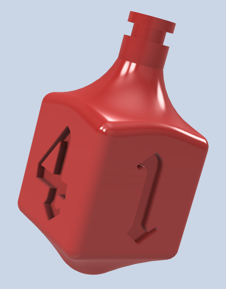 D4 Dice Potion D&D
