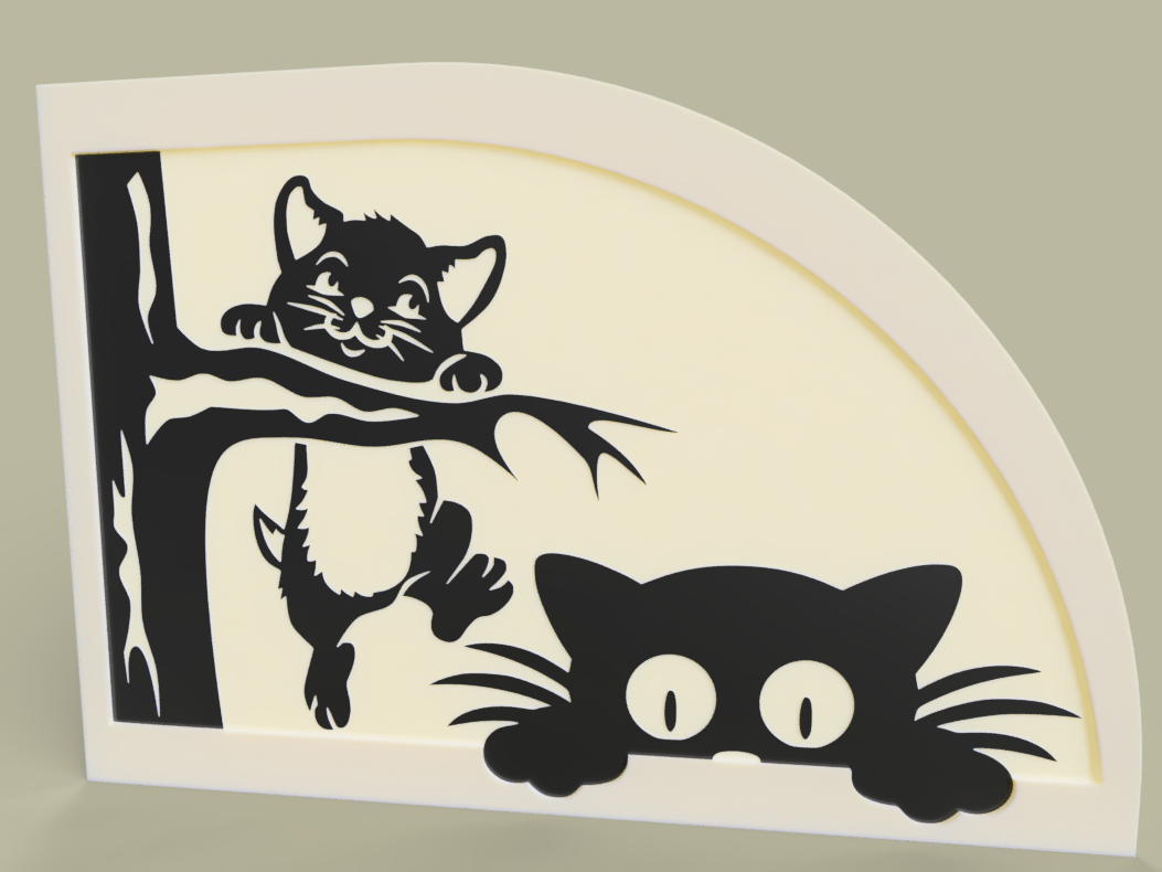 chatons et arbre - kittens and tree