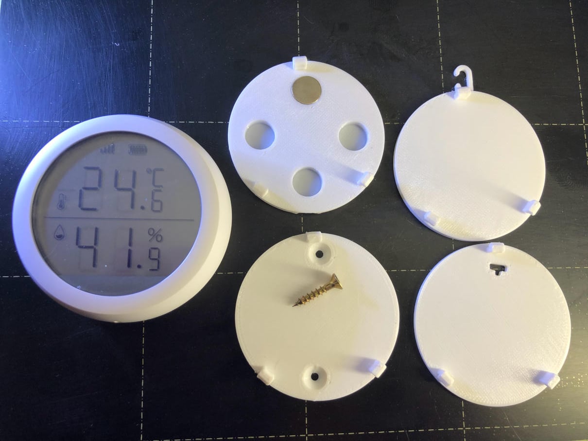 Tuya temp/humidity sensor compatible back plates / Befestigungsplatte (Zigbee Model TS0201 / MIR-TE100-TY)