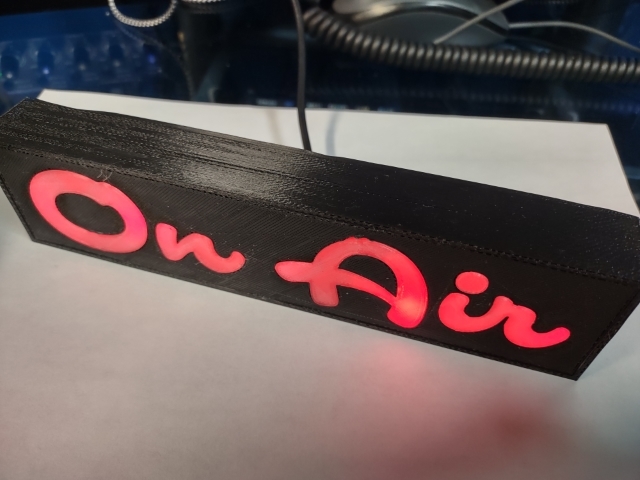 Lighted "On Air" Sign for your radio or internet broadcast studio