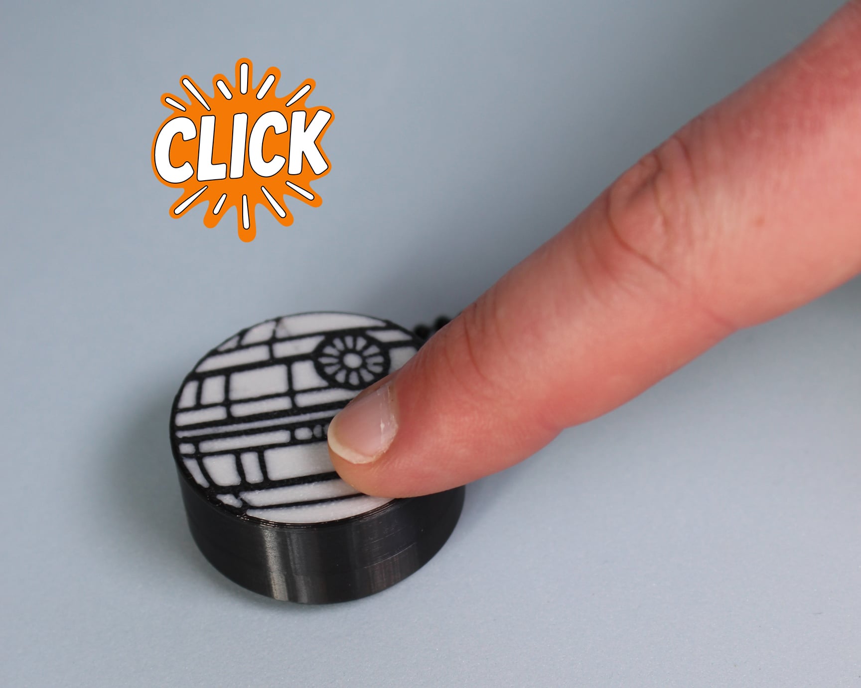 Death Star Fidget Clicker Keychain – Small, Clicky