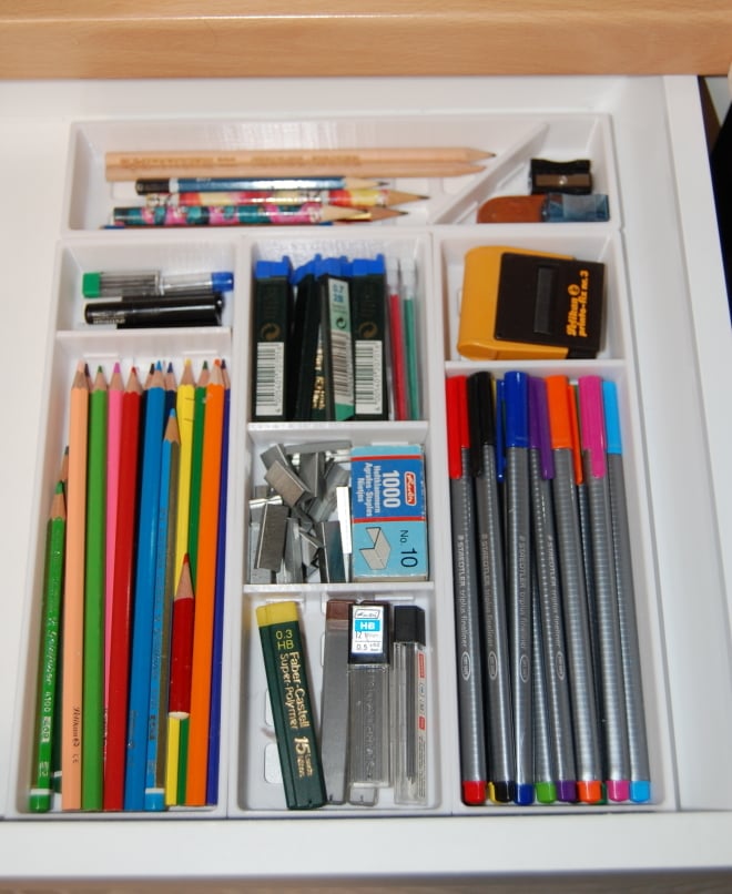 Desk & Drawer Tray Organizer with customizable Dividers