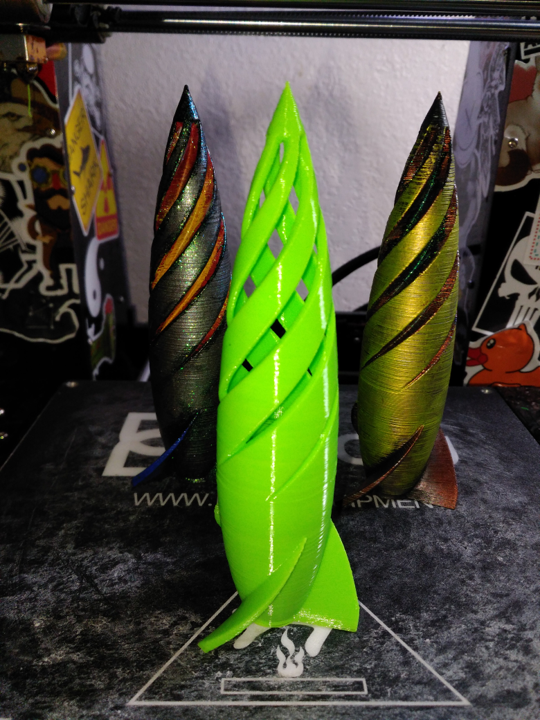 twisted rocket lamp