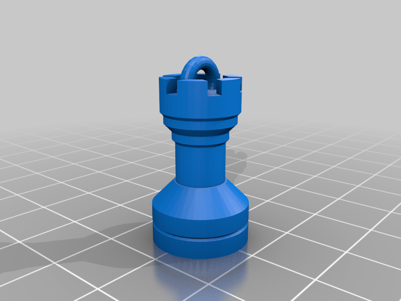 Chess Tower keychain
