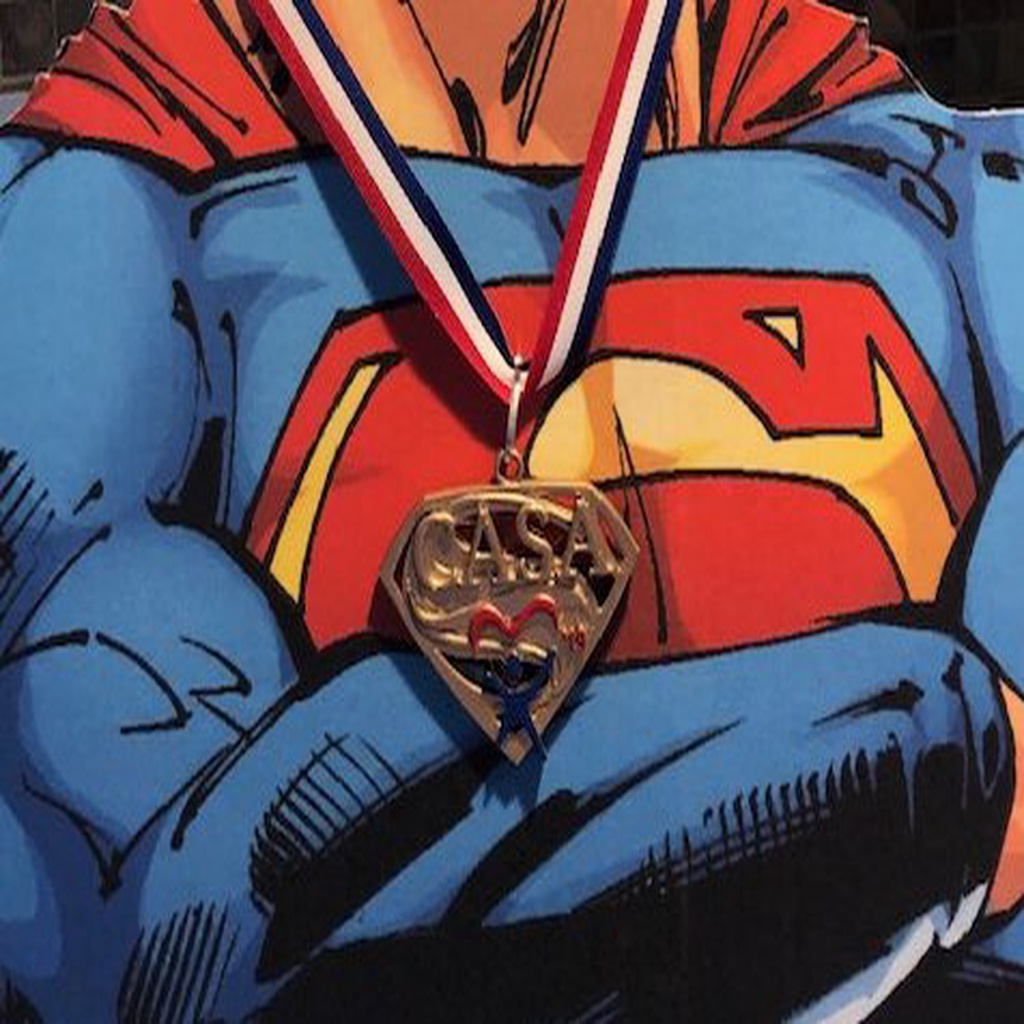 CASA Superhero Run Medal