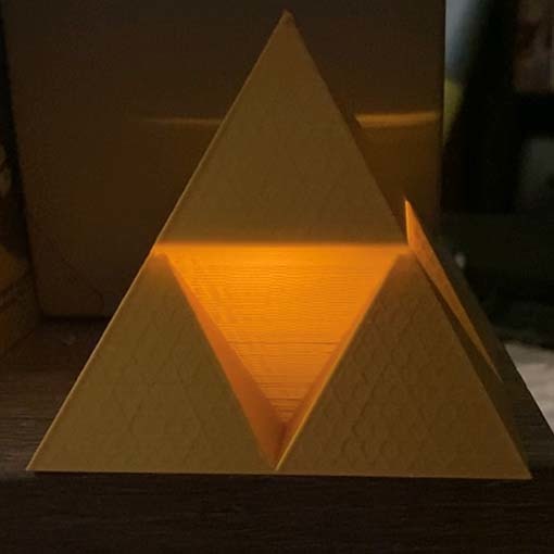 Legend of Zelda Triforce Tealight Cover