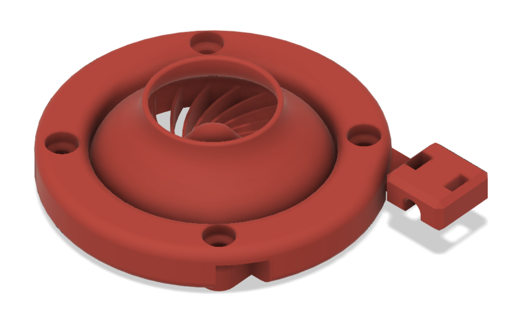 40mm fan intake duct w/ modular mounting bracket