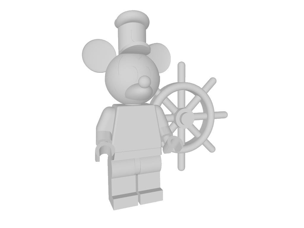 Steamboat Willie - 4x Minifig