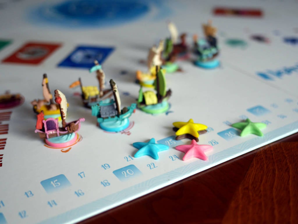 Starfish Score Markers for Namiji Board Game