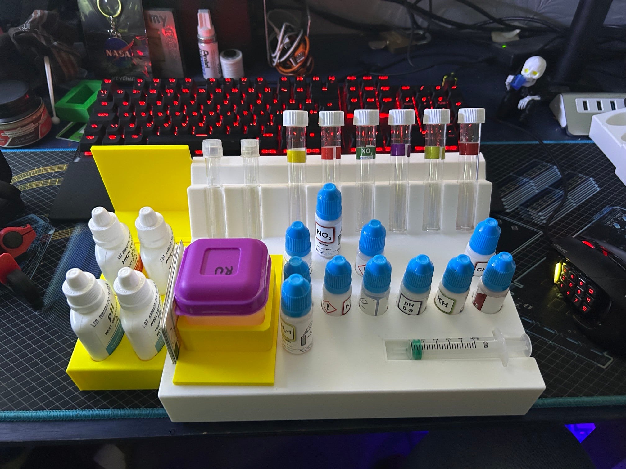 NT labs and API test stand (Both old and new NT lab kits)