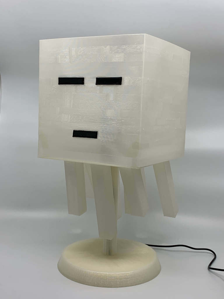 Minecraft Ghast Lamp with Stand