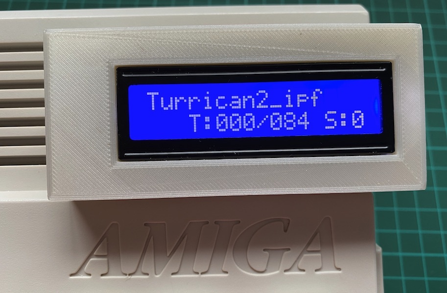 Amiga 600 - I2C 1602 LCD Case for HxC