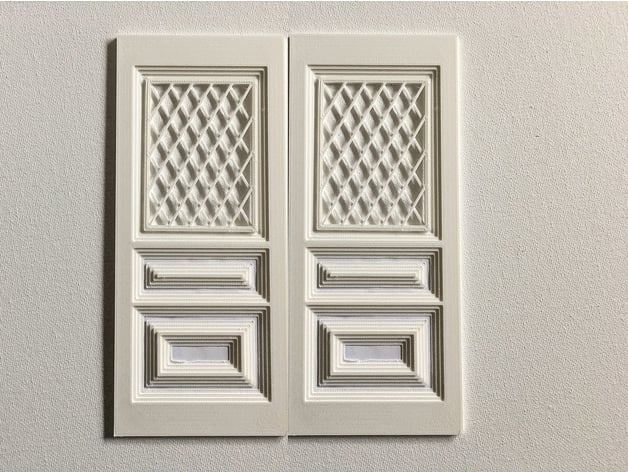 FICHIER pour imprimante 3D : porte - fenetre- volet Featured_preview_FRONT_DOOR_A_DIAMONDS