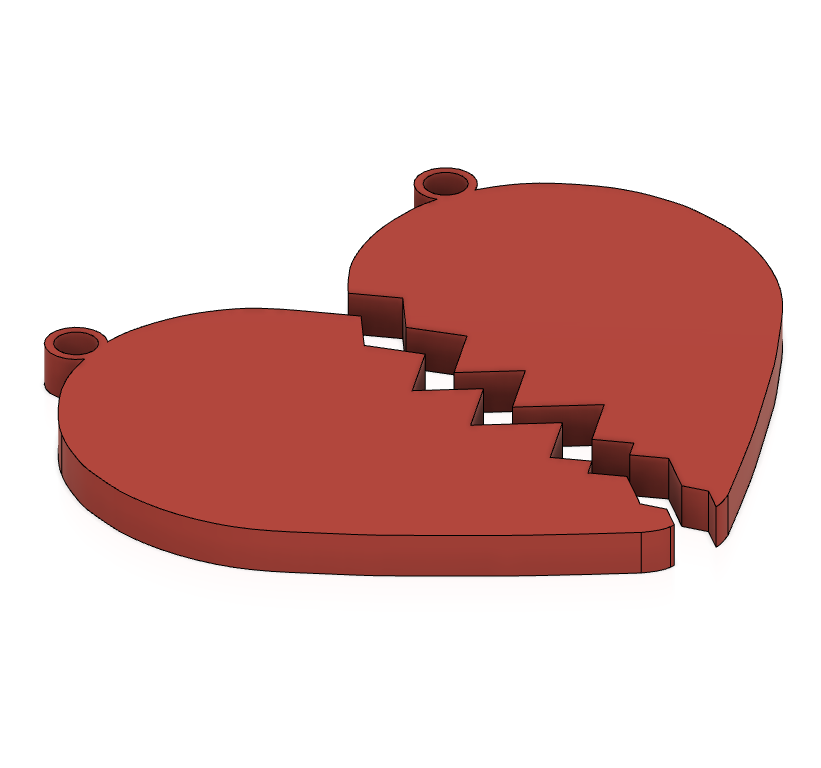 heart key ring
