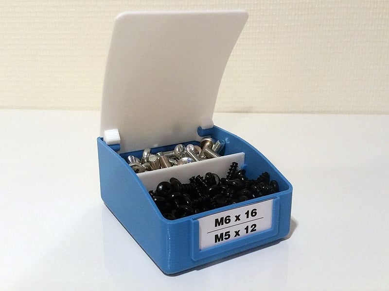 Storage Box with Hinged Lid