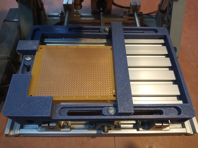 PCB mount and leveling for CNC kit (170x100mm)