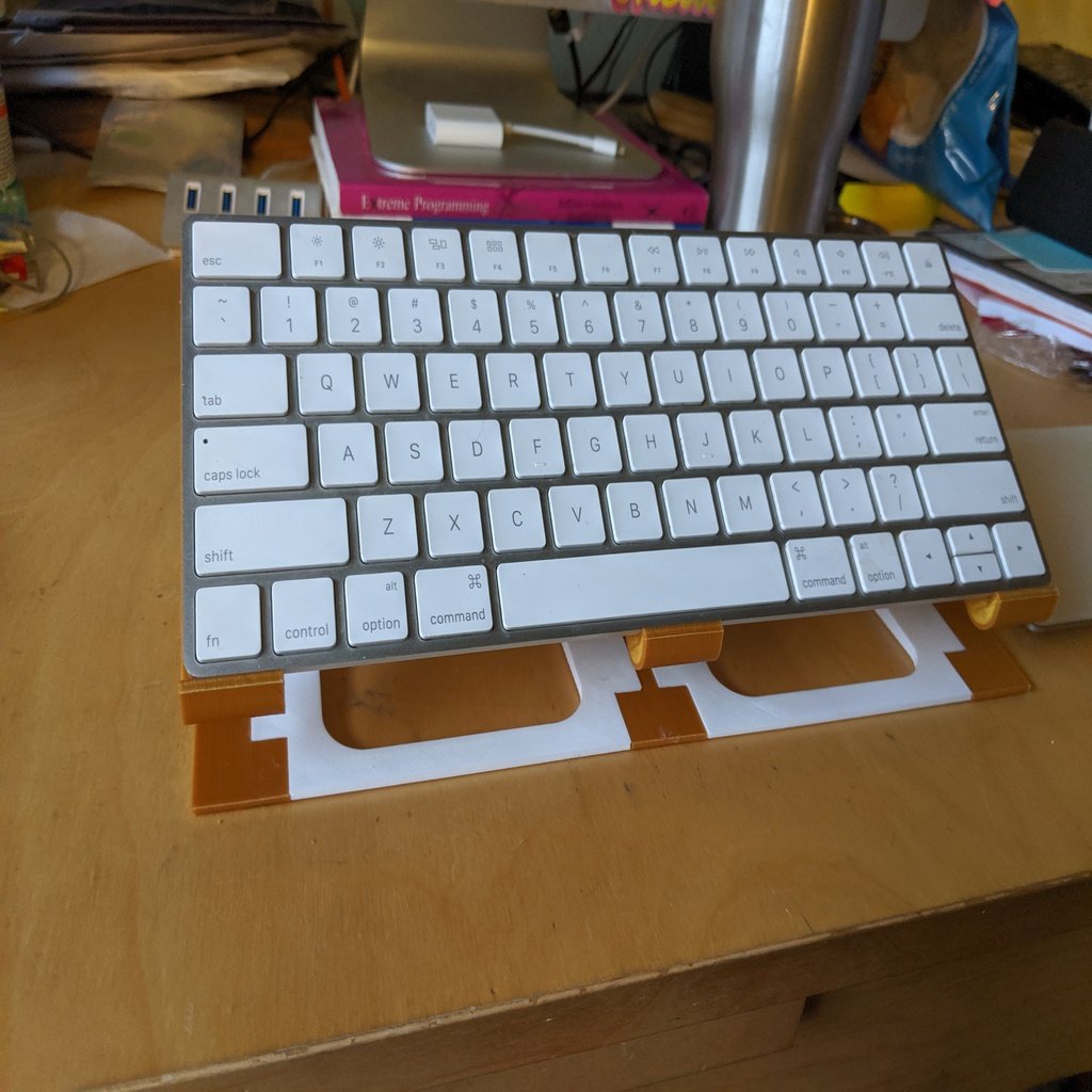 Mac Keyboard (Lower) Riser Stand with Angle