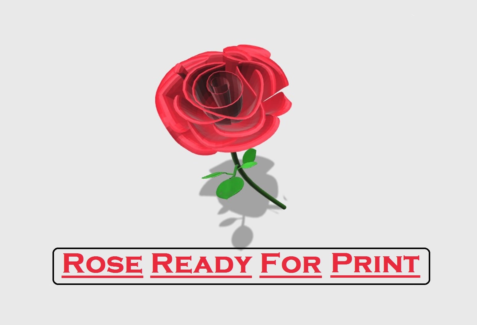 Print That Rose Flower