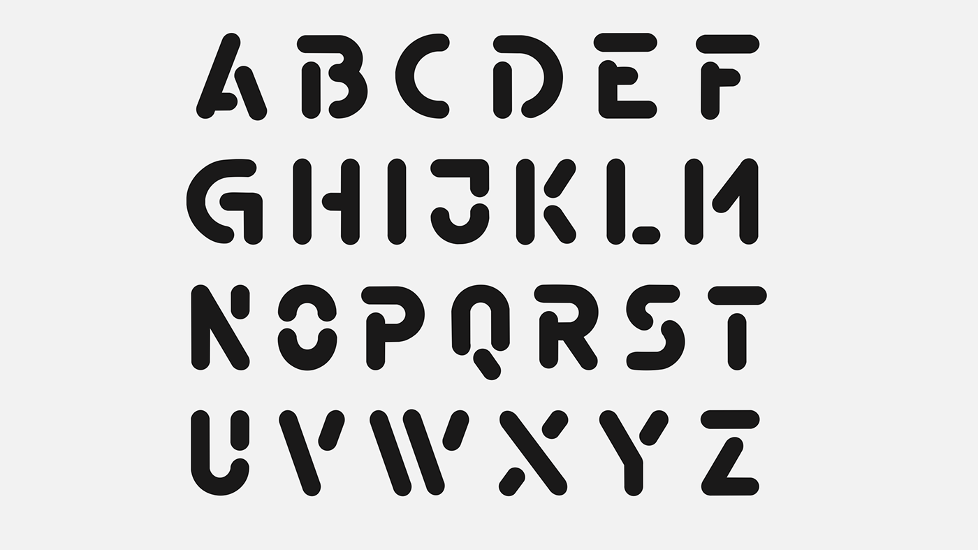 Bubble Letter Stencil