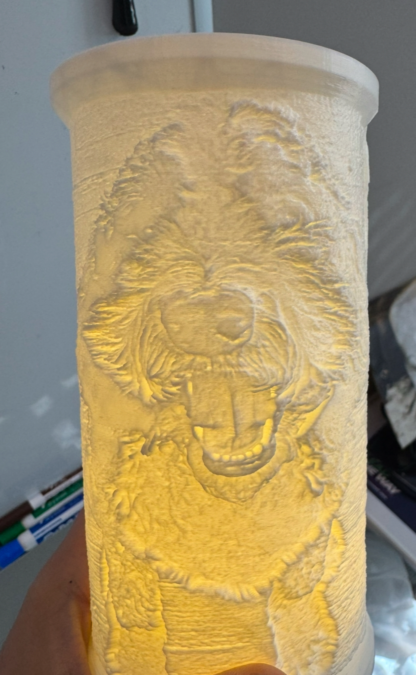 Bernedoodle litho lamp