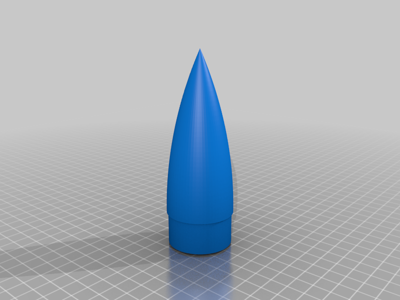 40mm rocket nosecone with parachute  ring