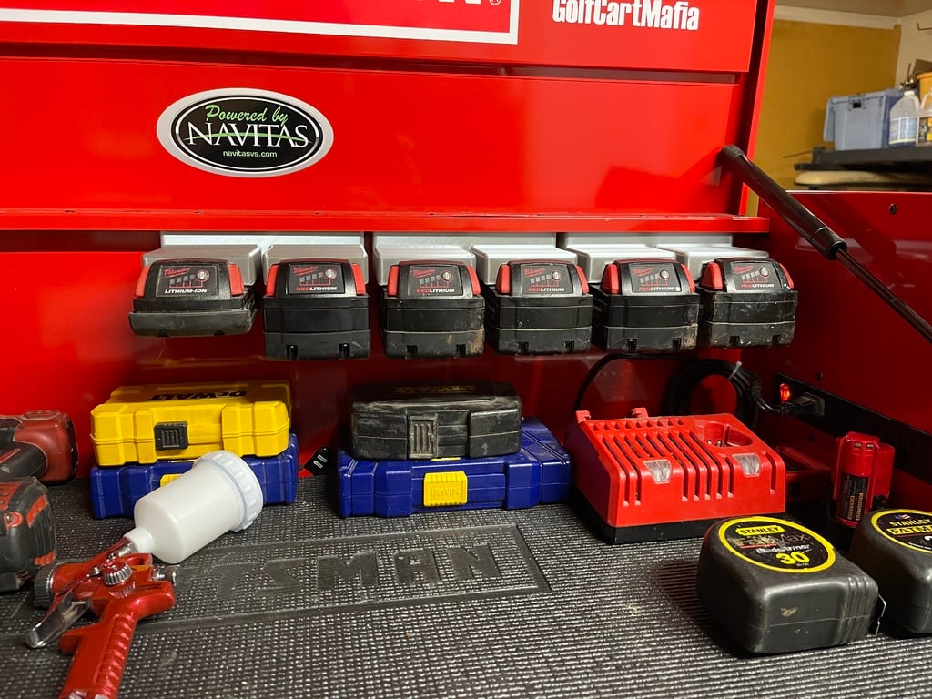 Battery Holder for (2) Milwaukee M18 batteries