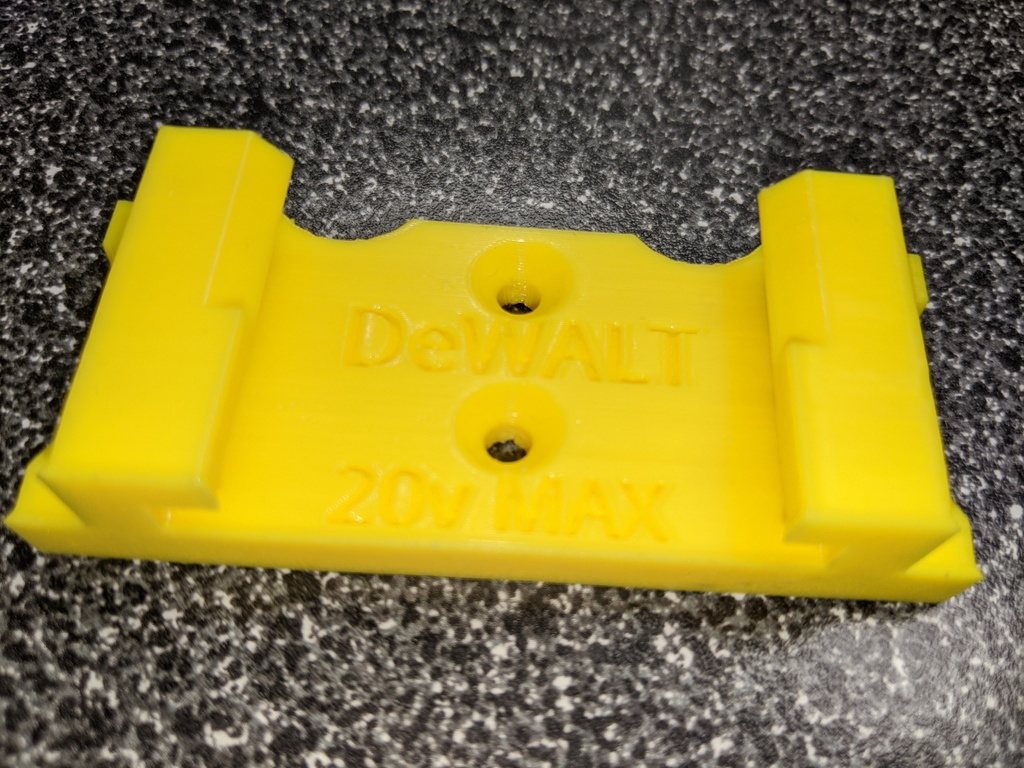 Wall mount for DeWALT 20v MAX Batteries