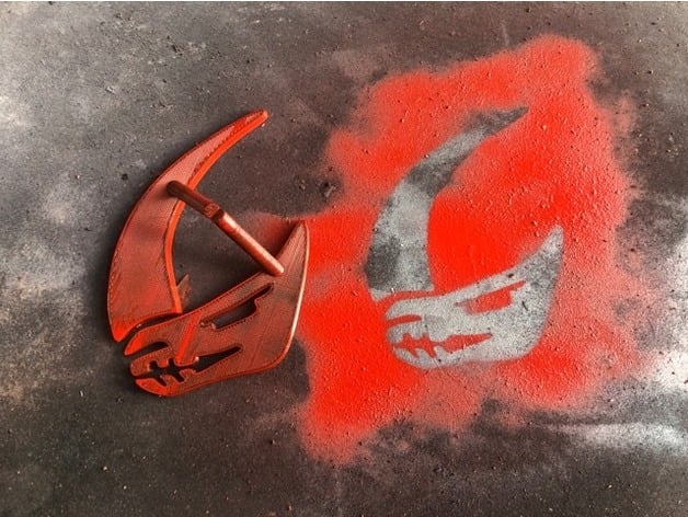 Mudhorn Clan Inverted Stencil From The Mandalorian